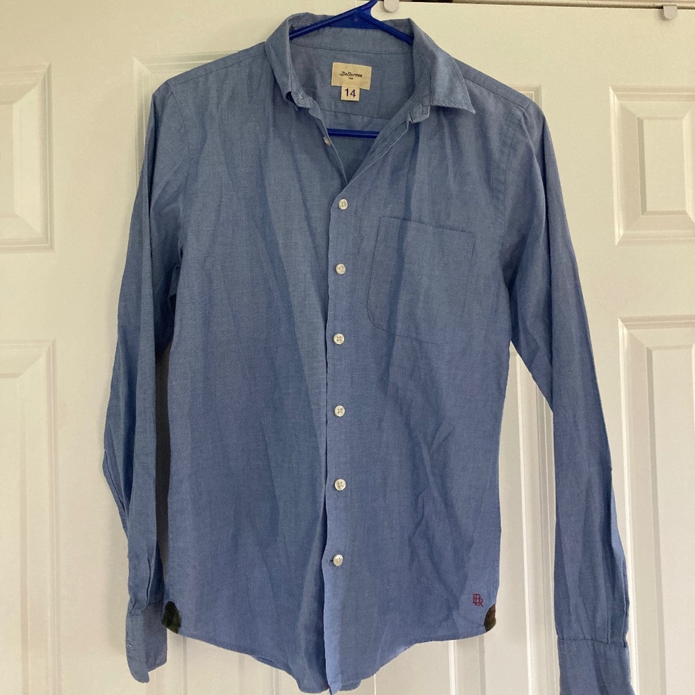 Bellerose very cute shirt blue and white